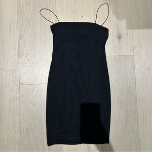 Forever 21 Mesh Overlay Little Black Dress